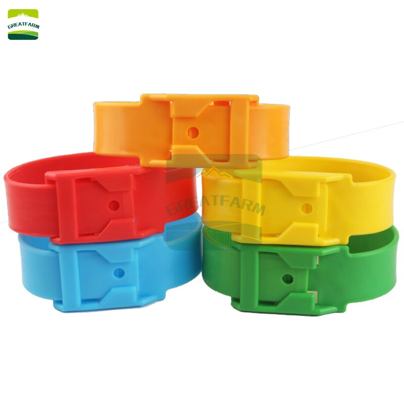 Cow color identification belt cow foot mark foot ring belt legging identification mark belt ranch management product 10 per pack: yellow