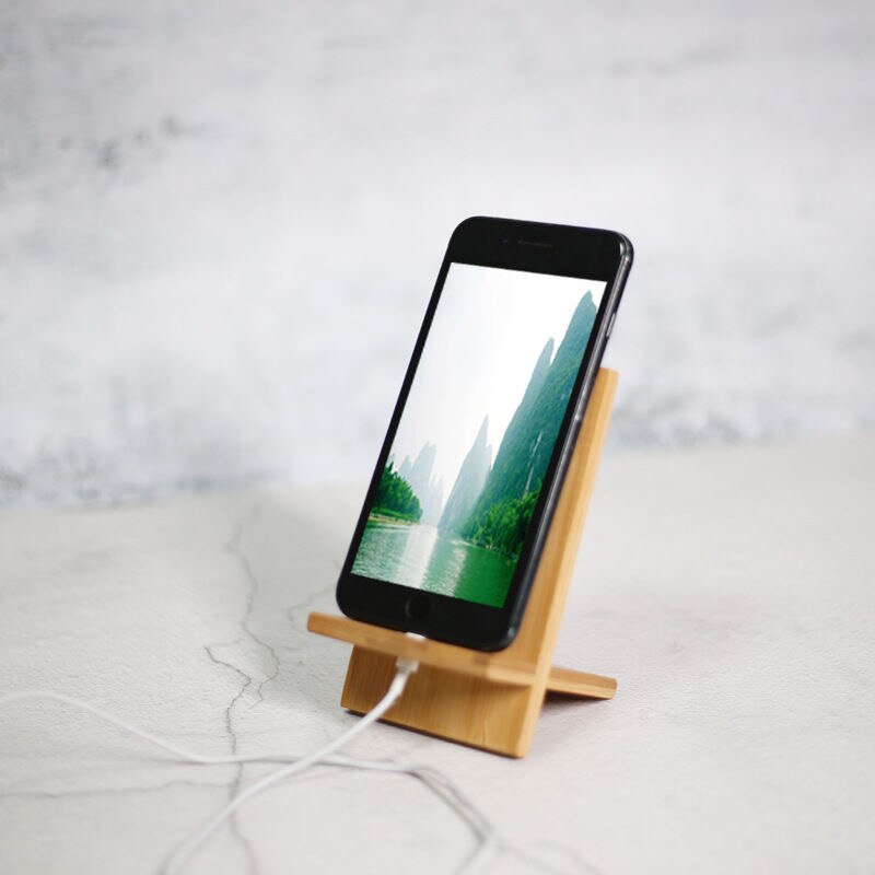 Houten Telefoon Houder Stand Mobiele Smartphone Ondersteuning Tablet Stand Voor Bureau Mobiele Telefoon Houder Stand Draagbare Mobiele