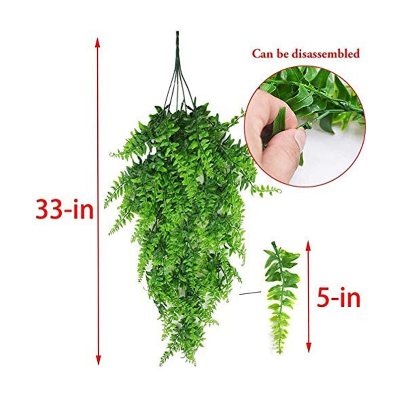 BENE-plantas colgantes para reptiles, enredaderas colgantes, Terrario de escalada Boston para lagartos de dragones barbudos, tortugas, gecchos, decoraciones de Habitat de tanque