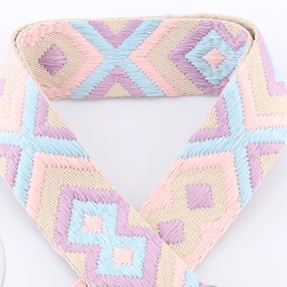 2 meter 38mm meetee polyester jacquardvävband ryggsäcksrem bälte kläder bindningstejp sytillbehör: Himmelsblå