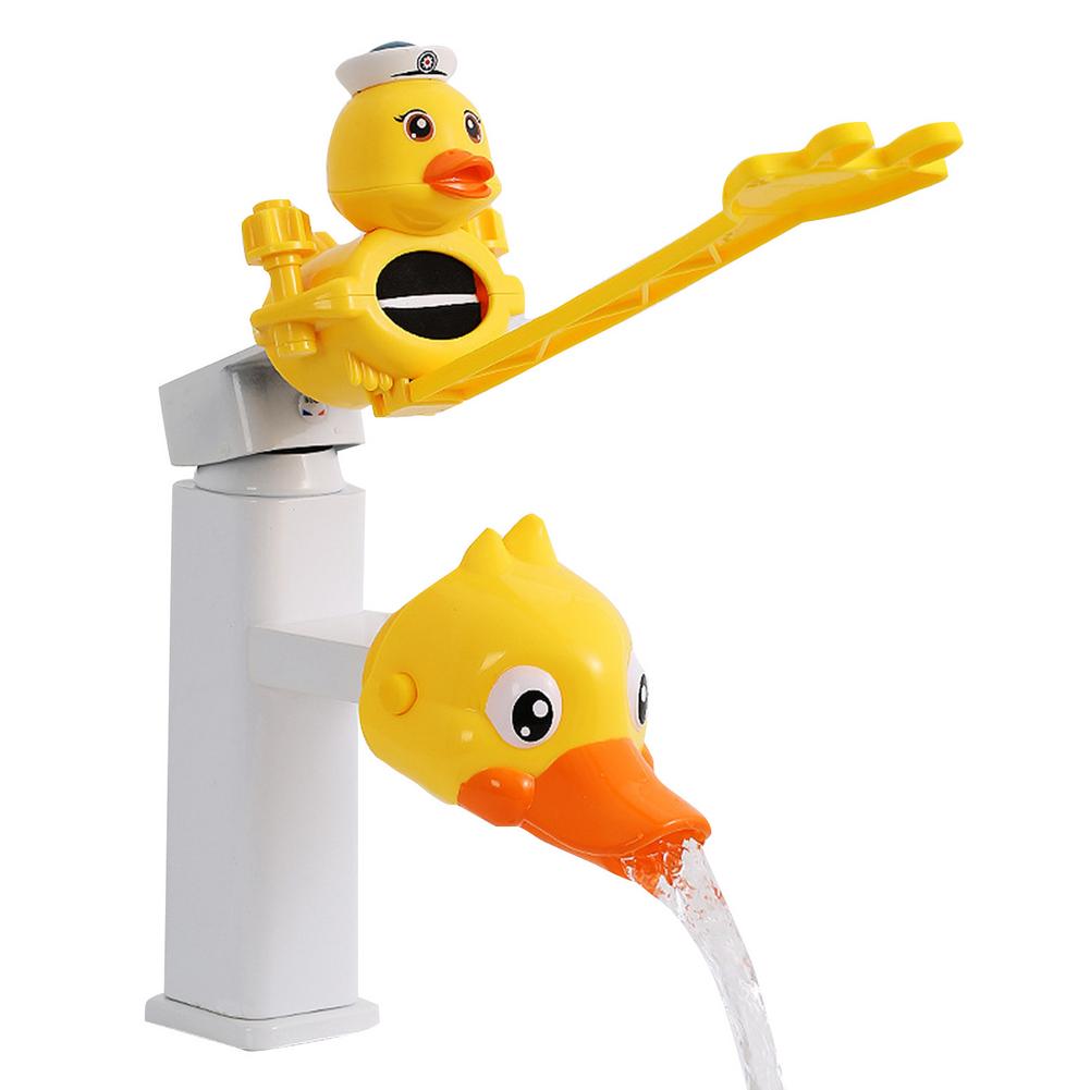 Kids Water Tap Faucet Extender Water Saving Cartoon Silicone Faucet Extension Tool Help Children Washing Hand Water Tap Extender