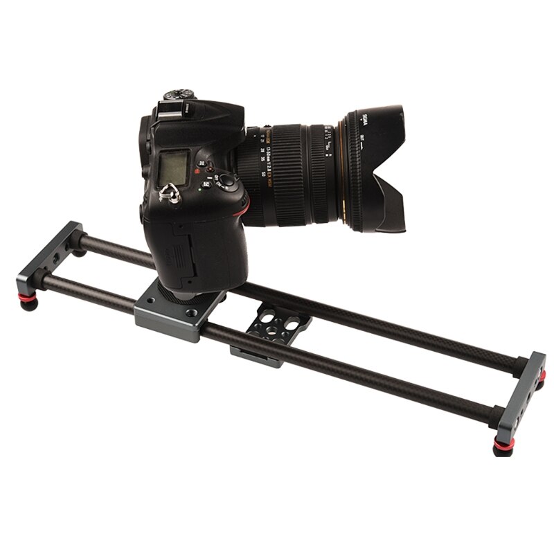 40Cm Mini Carbon Fiber Rail Staven Tafel Top Video Camera Slider Voor Smartphone Voor Dslr-Sony -Canon -Nikon Tot 5Kg