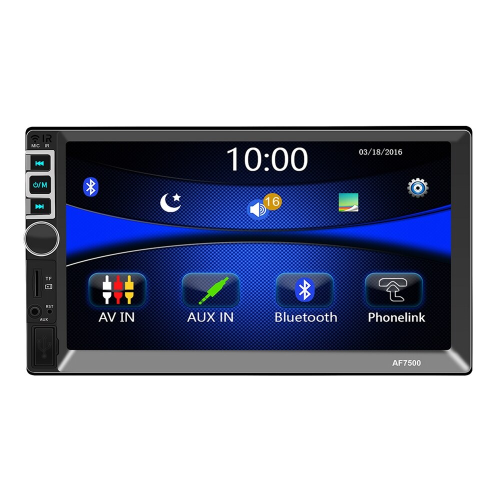 7 "Din Carplay Autoradio Bluetooth 4.0 Voor Android / Apple Video Speler Achteruitrijcamera Video System Autoradio Aux U Disk Usb