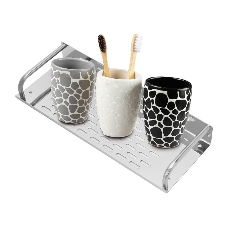 Repisa del baño de acero inoxidable de la cocina de pared-estante de almacenamiento montado de una sola capa