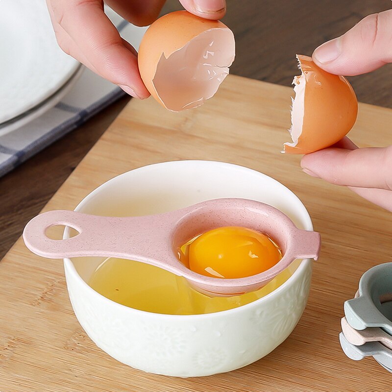Æggehvide separator rustfrit stål æggehvide separator filter æg blomme fjerner skillevæg med langt håndtag køkken kage koge værktøj