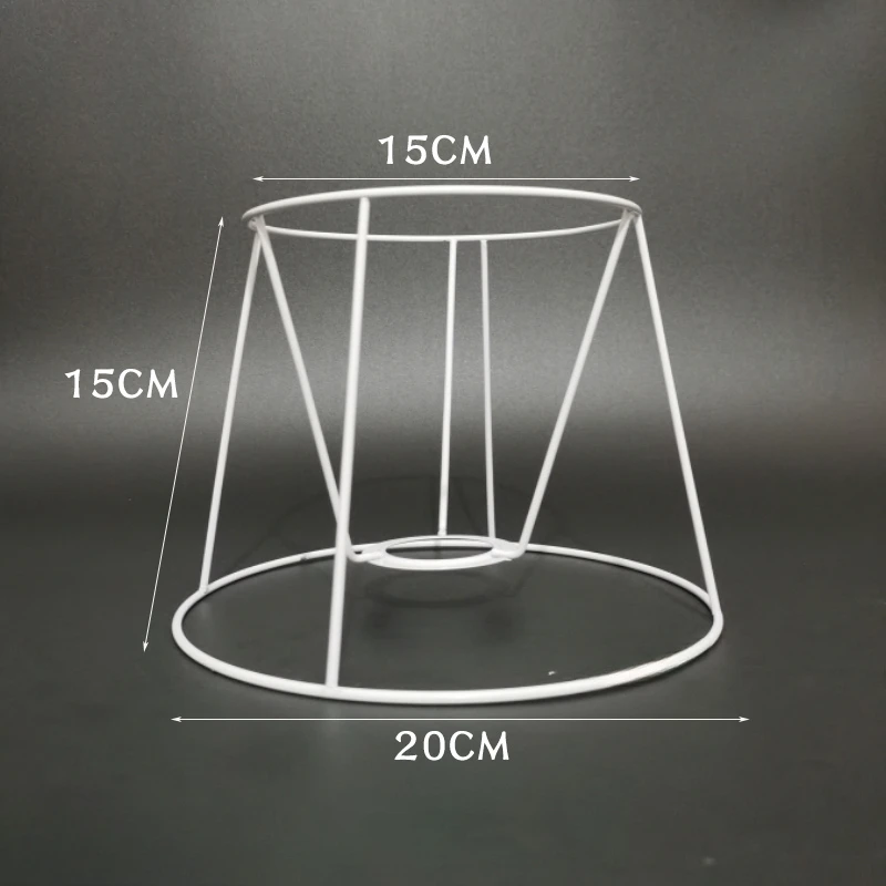 Lampenkap Kooi Frame Ijzeren Draad Licht Kroonluchter Beugel Lamphouder Voor Diy Ring Guard Tafel Lampenkap Ondersteuning Materiaal