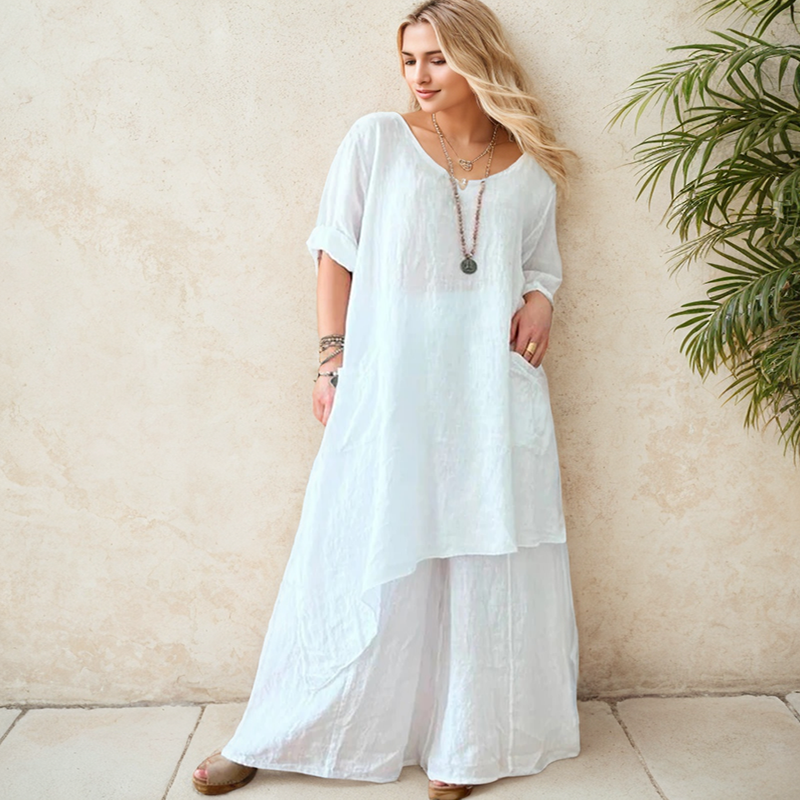 Elegante Lange Jurk Mode Splice Contrast O-hals Lange Mouw Onregelmatige Zoom Jurken Casual Losse Oversized Jurk Voor Vrouwen