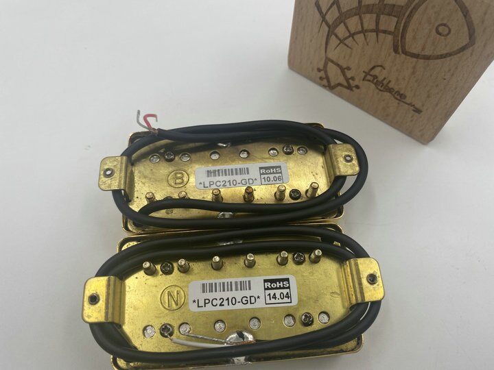 Pastillas de guitarra de Jazz LP hechas en Corea, cobertor dorado, Humbucker, 2 piezas, un juego, LPC210 ibz ORIGINAL