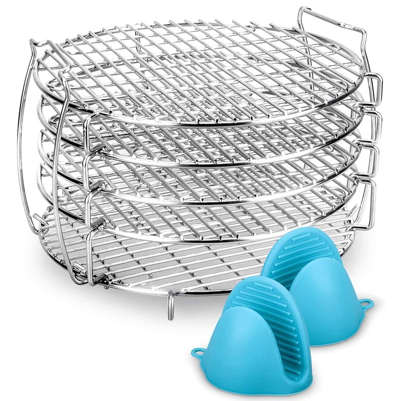 Accessories for Ninja Foodi 6.5 & 8 Qt Pressure Cooker Dehydrator Rack Stand for Dehydrating Steaming and Frying