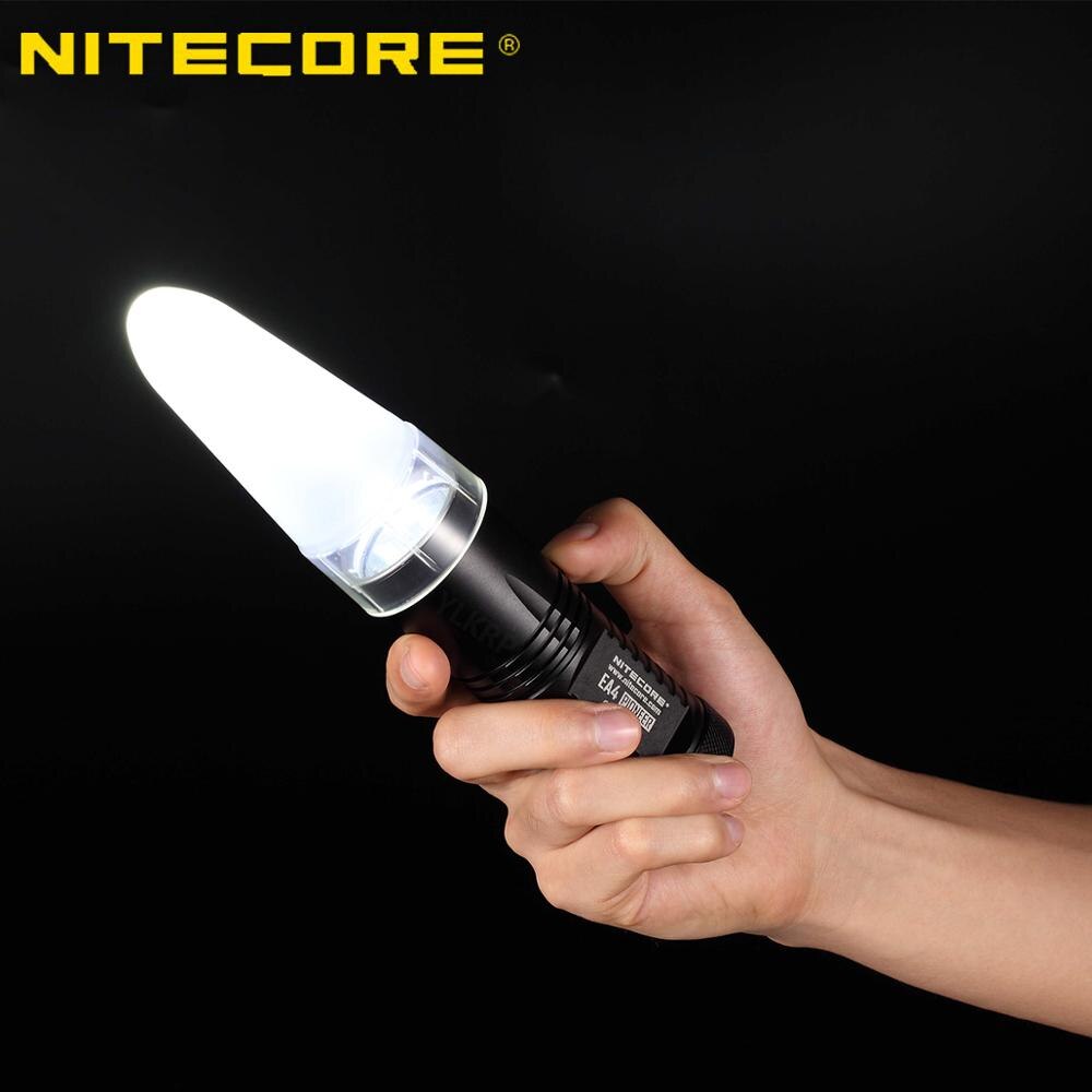 Acessório de iluminação portátil nitecore ndf40 40mm, difusor de lanterna adequado para lanterna com cabeça de 40mm