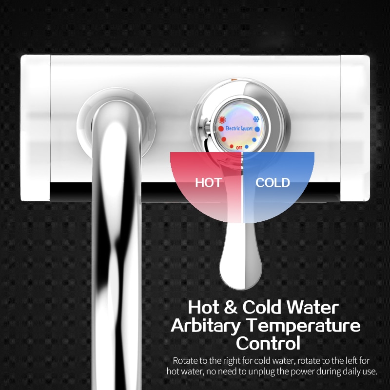Tinton liv vandvarmer øjeblikkelig tankfri elektrisk vandvarmer vandhane ledet temperatur display