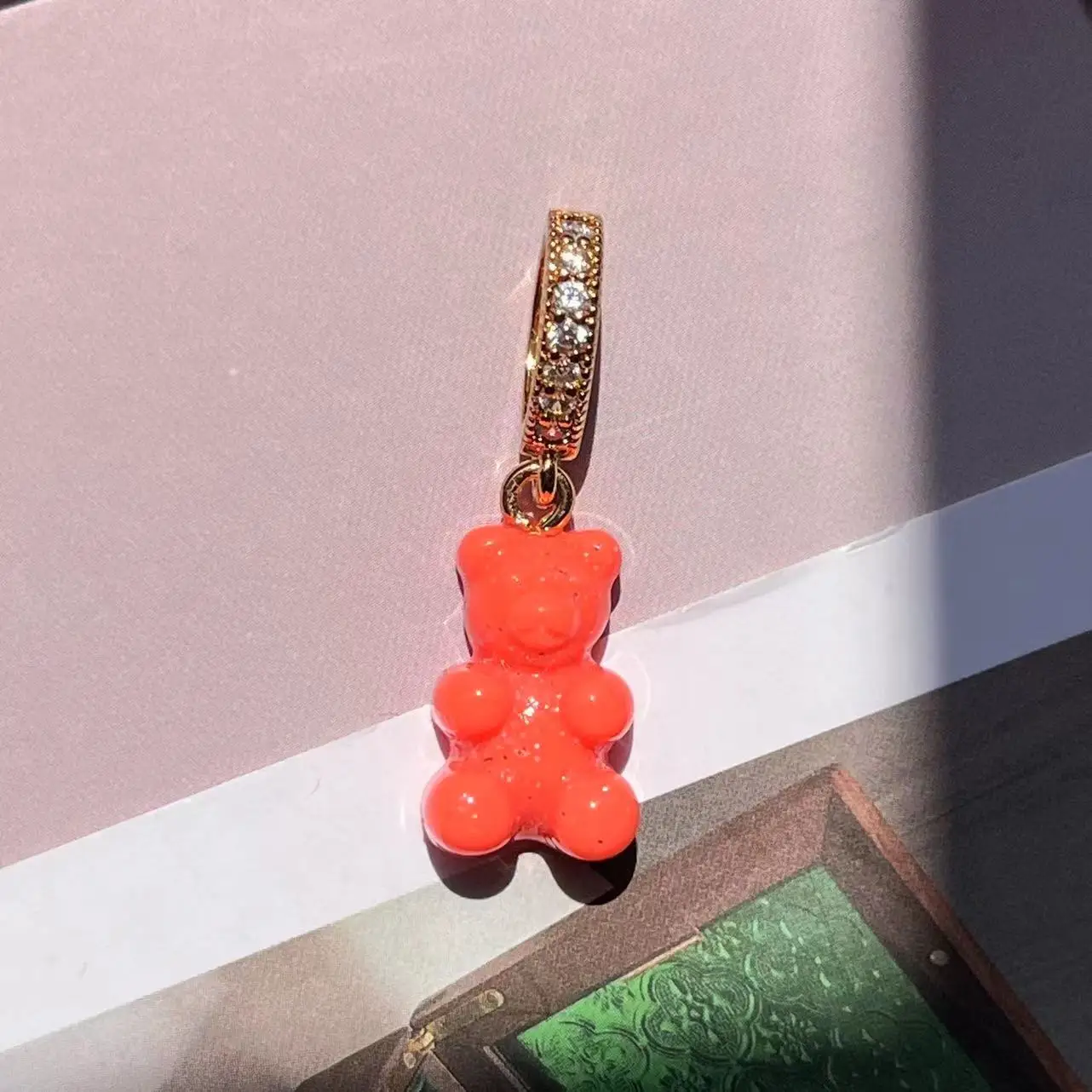 Kleurrijke hartvormige hanger met trendy engelse woorden, hars, liefdeshart, zirkonia bedeltje, sleutelbeenketting, halsketting voor vrouwen,  y2k sieraden