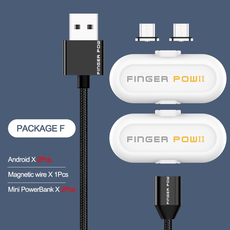 Finger pow Mini Magnetic Fingerpow Charging Power Bank Emergency Mobile Power Portable Magnetic Fast Charger Finger Power Bank: type 6