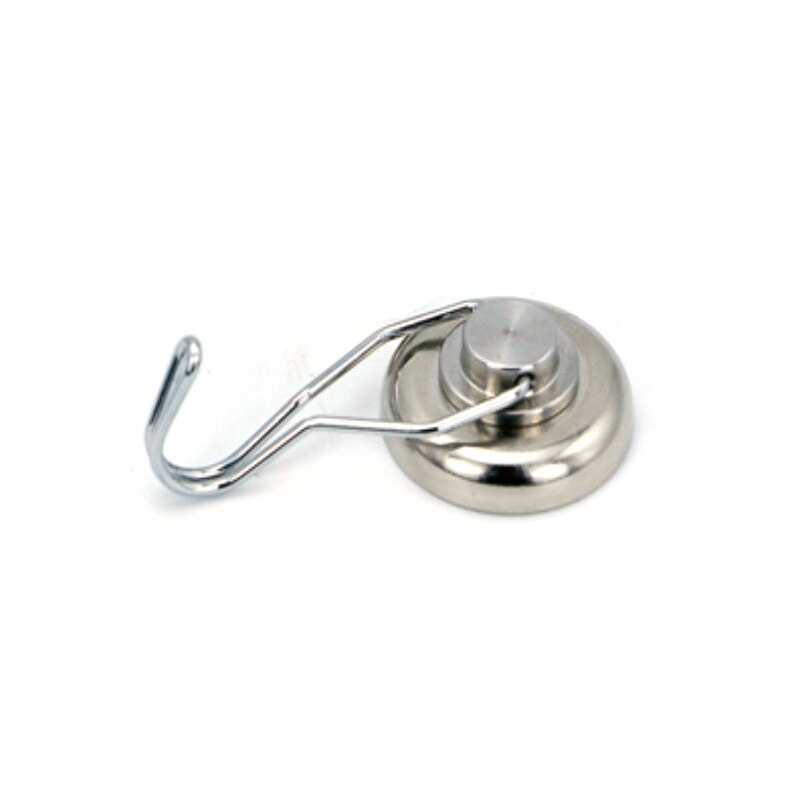 Ganchos magnéticos potentes de 360 °, ganchos magnéticos de neodimio resistentes, ideales para el hogar, la cocina, el lugar de trabajo, la Oficina y el garaje: 30kg