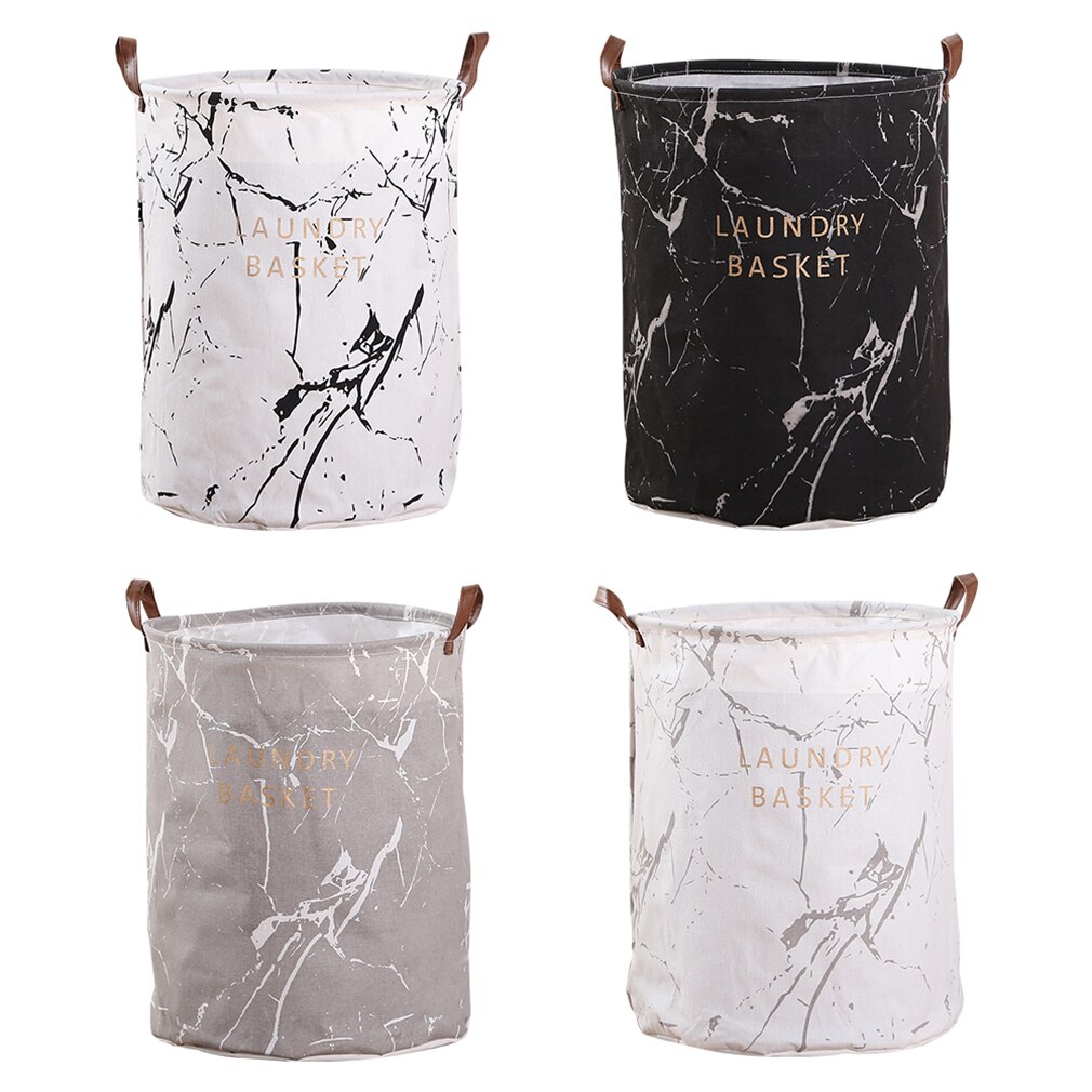 Laundry Basket Canvas Waterproof Organizer Basket Large Capacity Laundry Hamper Dirty Clothes Storage Basket Home Storage Bin