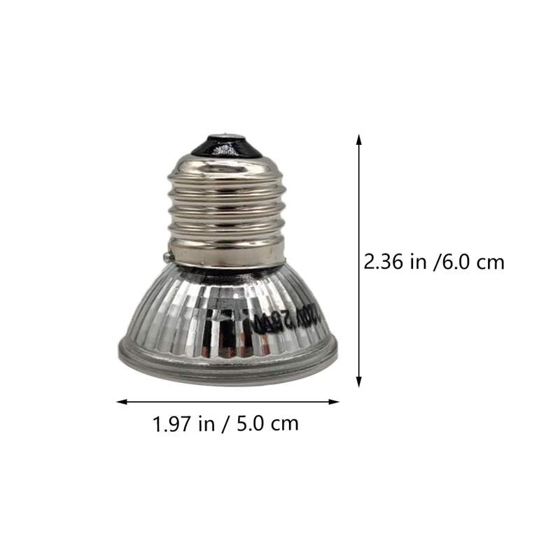 3PCS Reptiles Heating Light Bulb Full-spectrum Sun Lamp Tortoise Basking Lamp Practical Reptiles Heating Lamp for Turtle