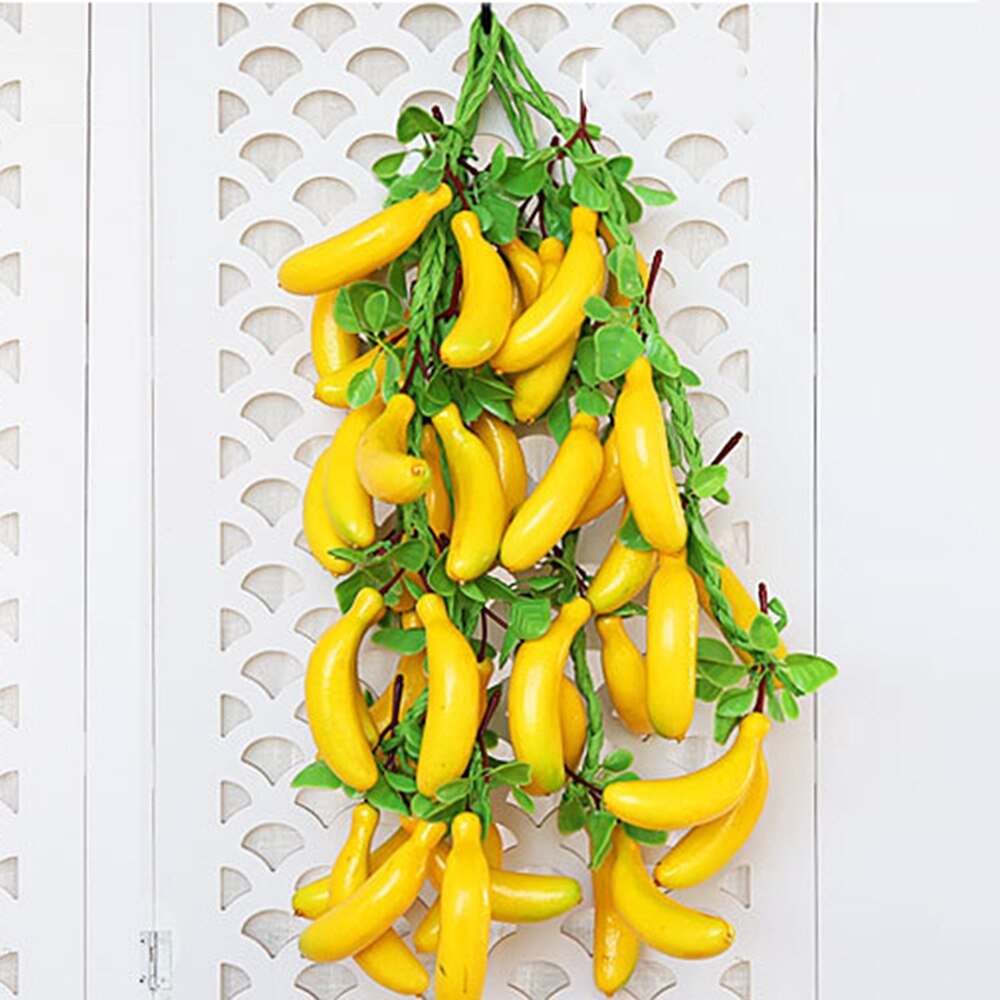 Décoration artificielle en Fruits citron banane pêche | Orange mangue grenade pour maison Restaurant jardin Simulation de plantes