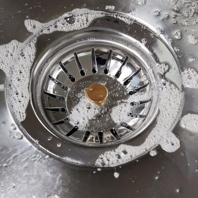 5 pièces en acier inoxydable cuisine évier passoire bouchon égout déchets bouchon évier filtre salle de bains capteur de cheveux lavabo accessoires