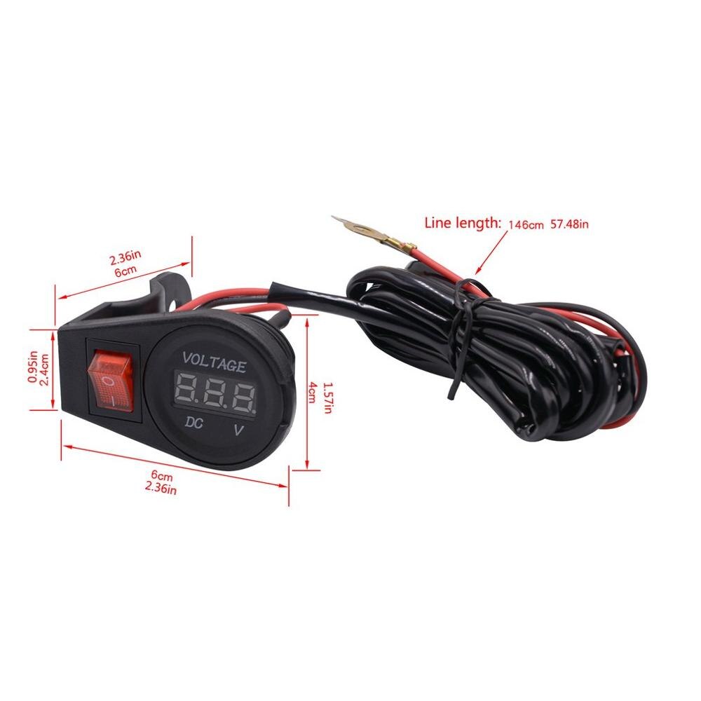 CS-156A1 Auto Ampèremeter Voltmeter Voltage Current Meter Gauge Tester Digitale Auto Testen Voor Auto