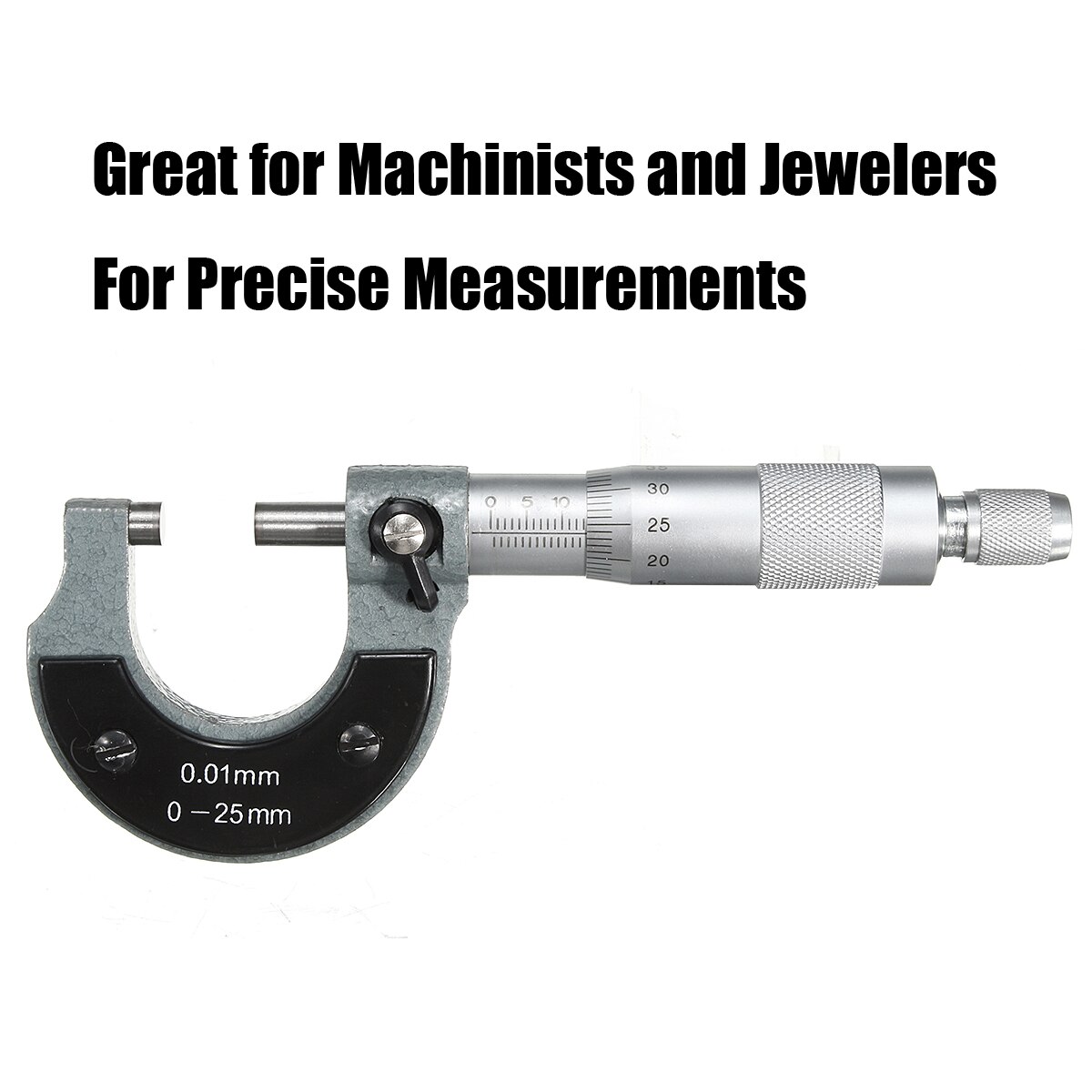Gauge 0.01mm 0-25mm Outside External Metric Micrometer Machinist Measuring with Box Accurate Measuring Tool