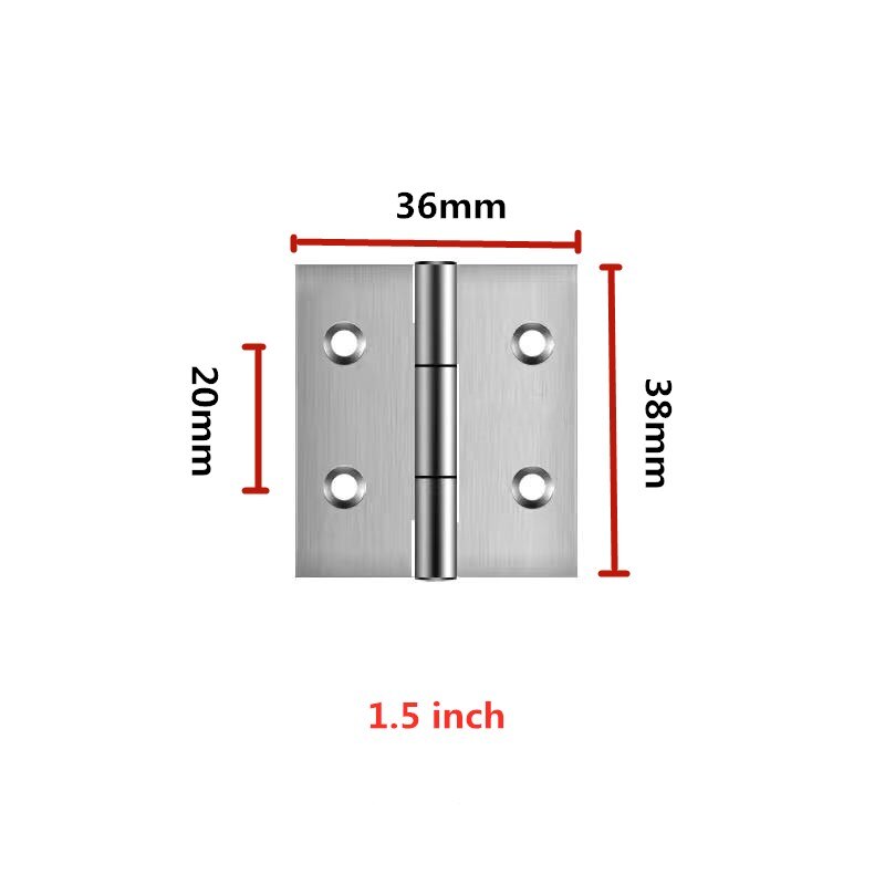 ，304 stainless steel hinge 1/2/3/4 inch cabinet door window wooden door hinge: 44x64mm