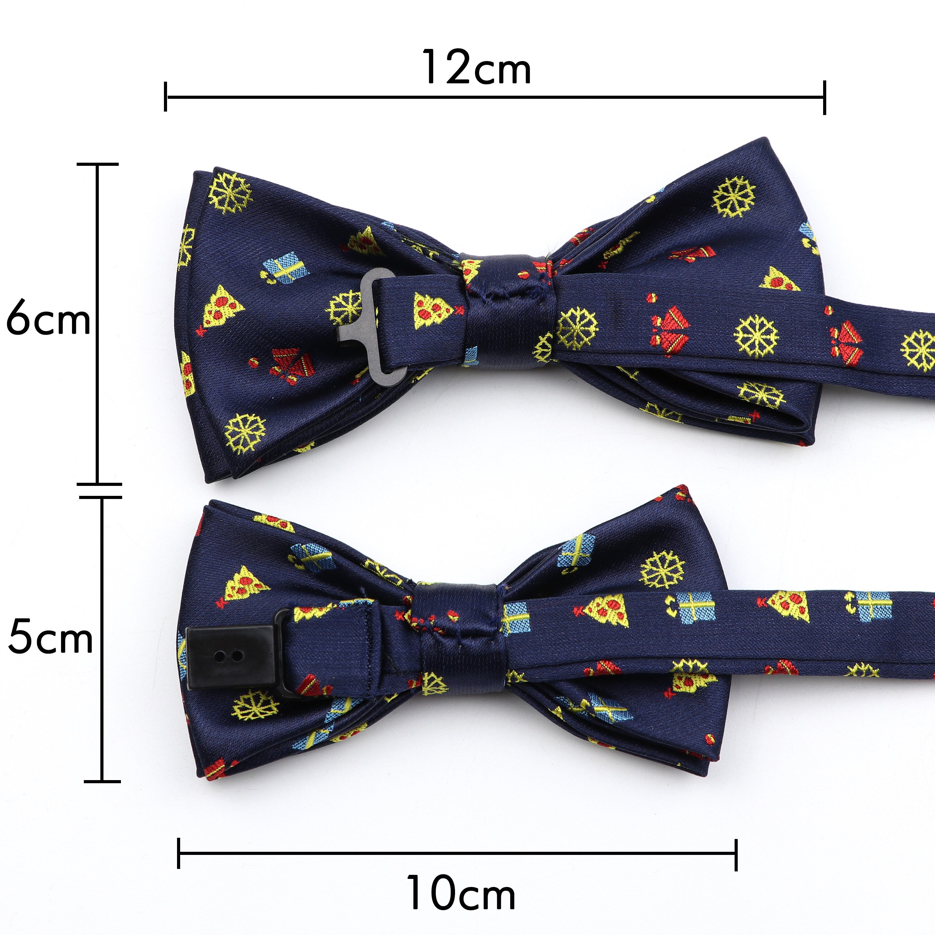 noël noeud papillon ensemble père noël arbre de noël Parent-enfant Polyester rouge bleu papillon Festival accessoire
