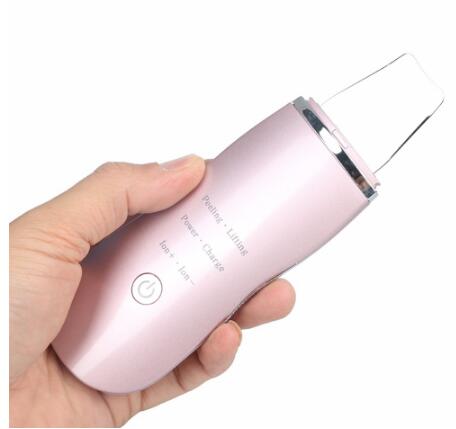Sonic vibration skin scrubber / mini portable rechargeable ultrasonic skin scrubber