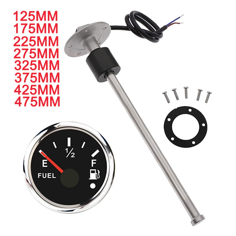 125/175/225/275/325/375/425mm Fuel Level Gauge Sensor Fuel Sender Unit Fit Fuel Gauges Water Level Meter 0-190/240-33ohm