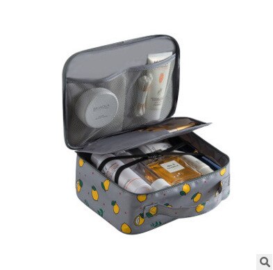 Przenośne zestawy toaletowe kosmetyczka cytryna drukowanie Wast przechowywanie kosmetyczka podróżna kobieta makijaż Organizer na torby zestaw Beauty Case: Design A-3