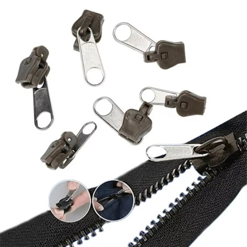 12 Stks/set Instant Zipper Universal Instant Fix Rits Reparatie Kit Vervanging Zip Slider Tanden Rescue Ritsen Voor Naaien