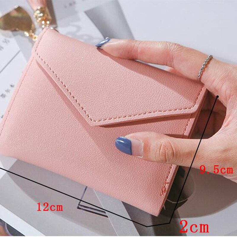 1PC Tassel Mini Wallet Women Short Wallets Simple Ladies Wallet Purse Korean Students Lovely Purse For Women кошелек женский