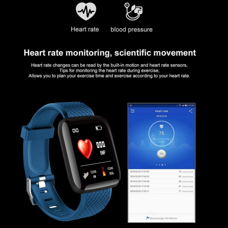 Fitness Tracker Bluetooth Smart Wristband Color Touchscreen Swim Posture Detect Heart rate test Snap Smart Smart Watch Stride me