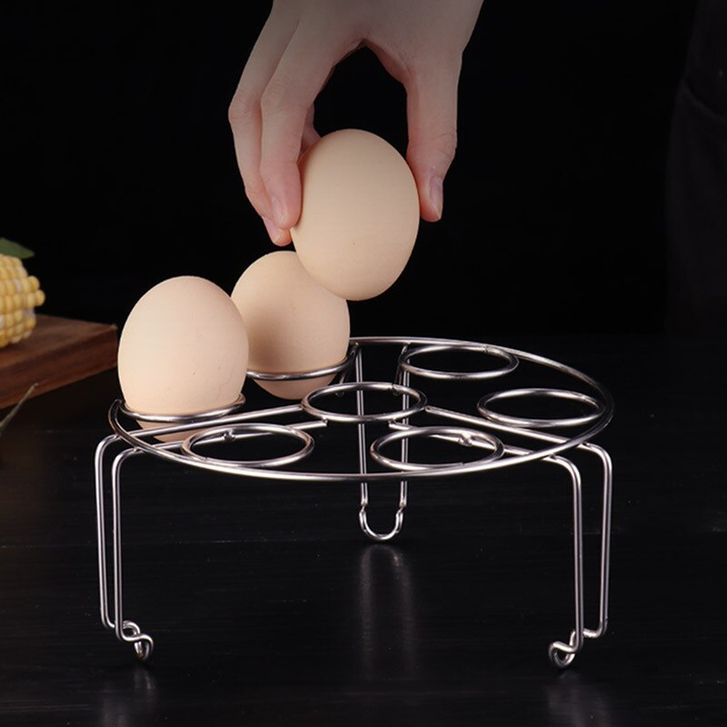 304 Roestvrij Staal Multifunctioneel Gestoomde Eierrek Kan Worden Opgestapeld Ontmoette 7-Gat Eierrek, Gestoomde Ribben, Gestoomde Gr