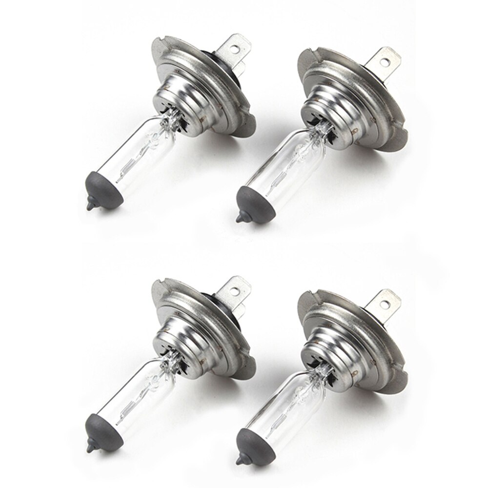 4pcs H7 Headlamp Headlight Car Bulbs 12V/55W Halogen Standard Bulb: As Shown
