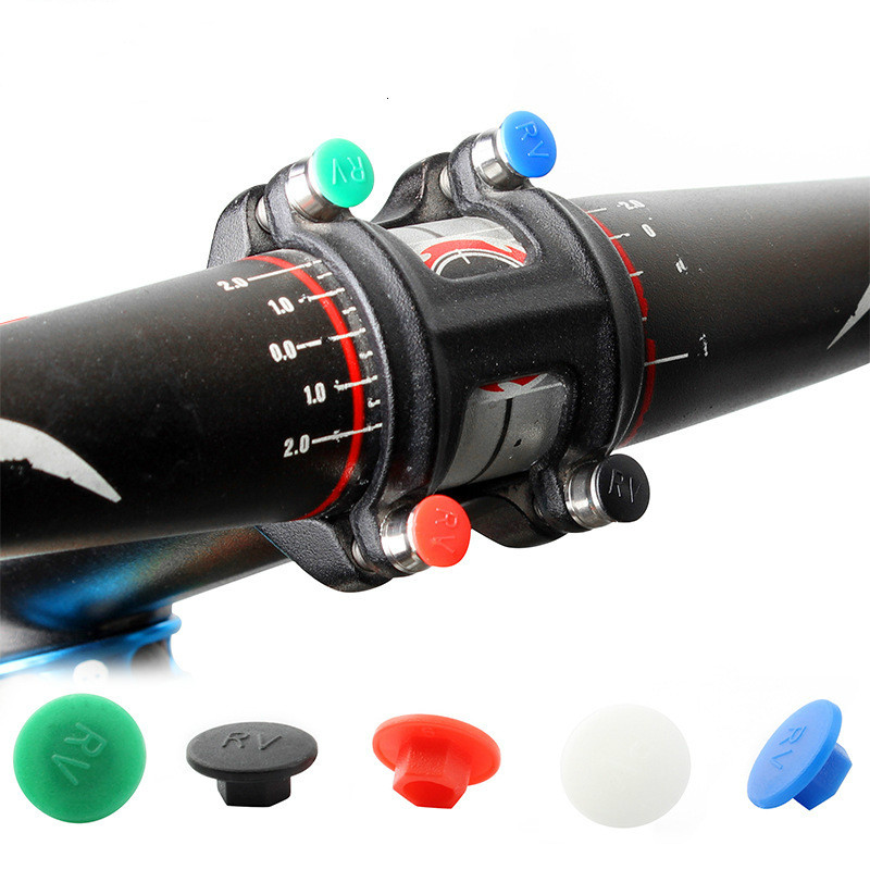 5Pcs Bike Headset Stem Screw Cap Mountain Bicycle M5 Hexagon Screws Cap Cycling Accessories