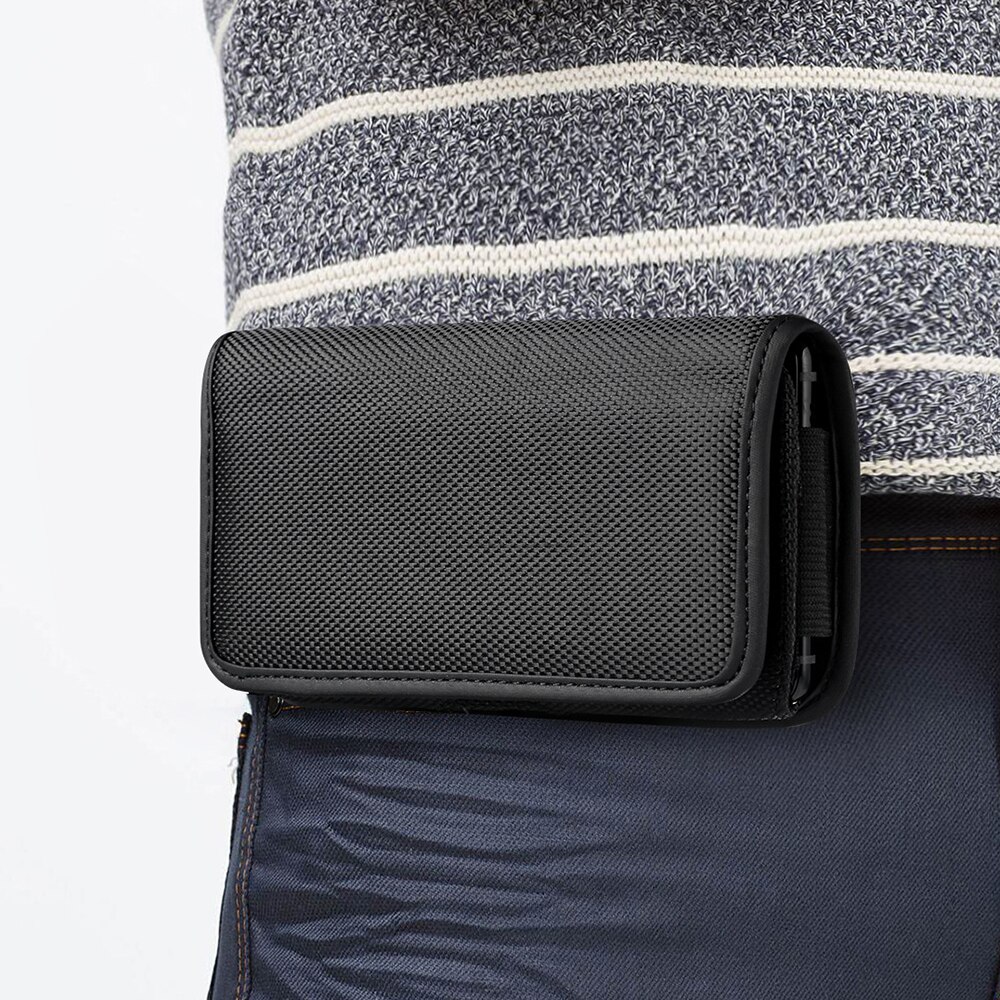 Telefoon Heuptas Voor Xiaomi Poco X3 Nfc Oxford Doek Nylon Holster Pouch Belt Cover Voor Xiaomi Redmi 10X 5G / 10X Pro 5G