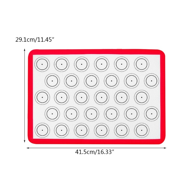 Stip cirkel antiaanbak bakmat rechthoek barbecue siliconen plaat hoge temperatuur bakmat voor macarons cake brood