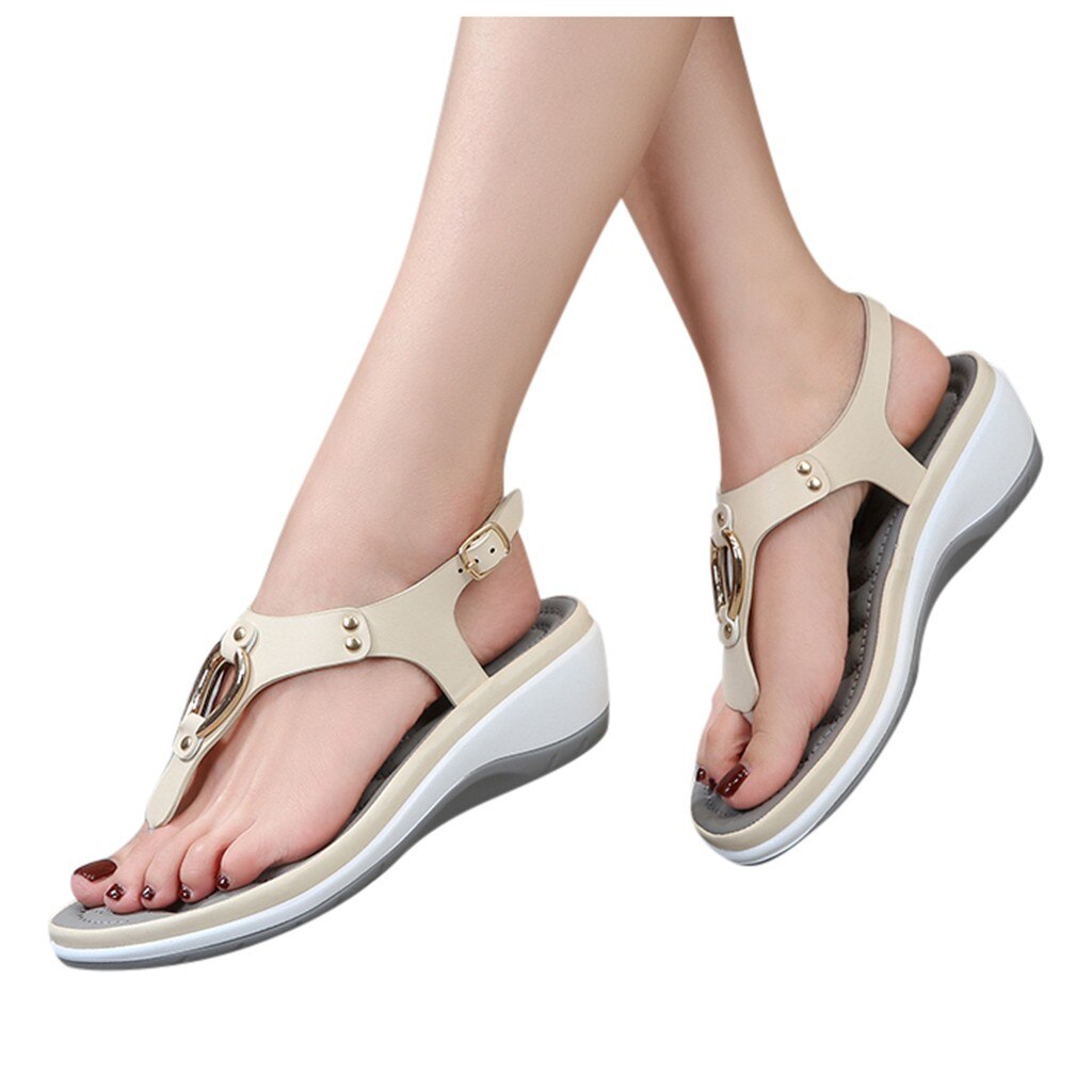 Bohemen Stijl Wiggen Platform Sandalen Klassiekers Zomer Non-Slip Schoenen Vrouw Lichtgewicht Sandaal Vrouwen Schoenen Zapatos