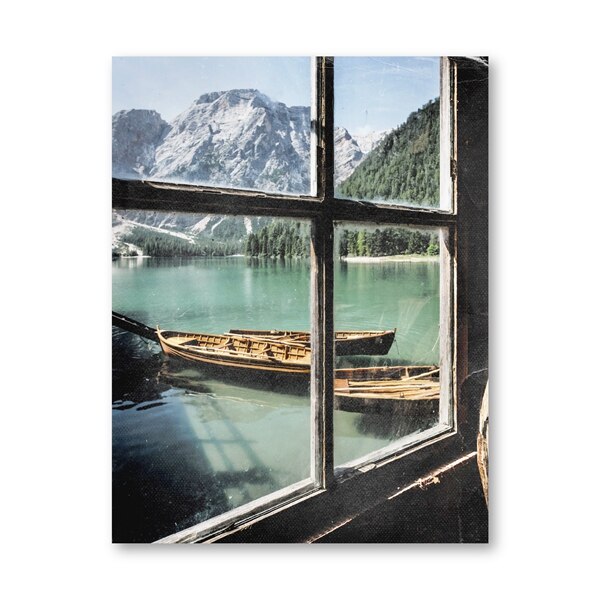 Natural Scenery Mountain Photography Posters and Prints Lake View Teal Gallery Wall Art Painting Pictures Home Room Decor: Black / 42x30cm No Frame