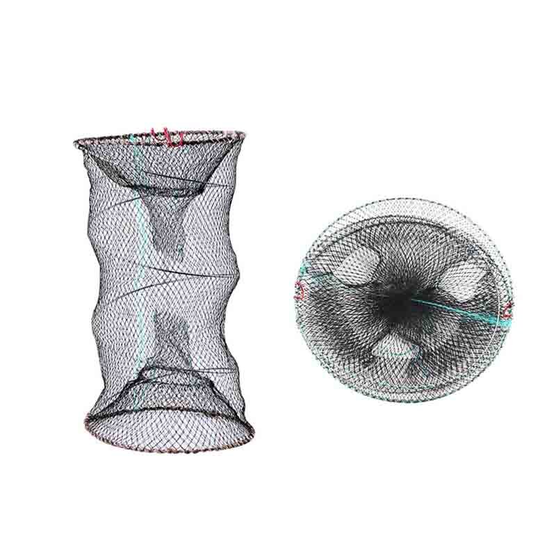 Visnet Levende Vis Garnalen Lokken Nylon Netten Zwart/Groen 4 Maten Varieert Vissen Opvouwbare Draagbare Rivierkreeft Catcher Visnetten