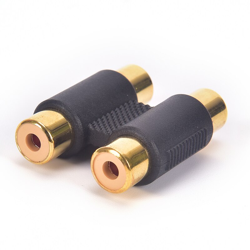 2 teste doppio doppio RCA femmina a connettore adattatore Phono connettore Video presa spina RCA Phono doppio accoppiatore Audio femmina
