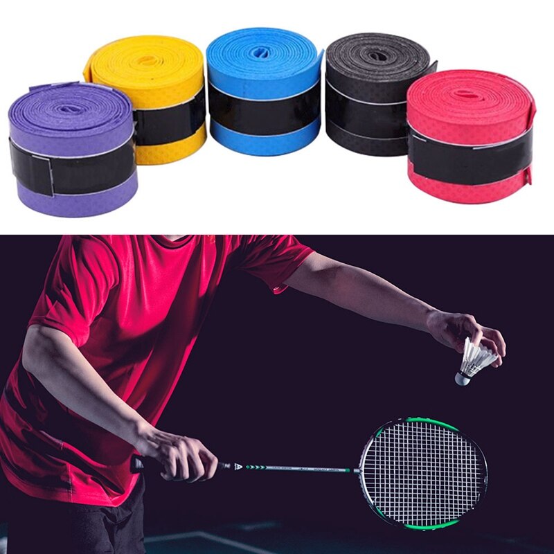110cm anti-slip svedbånd tennis overgrips tape åndbart tennis badminton racket greb svedbånd cykel håndtag bar greb bånd