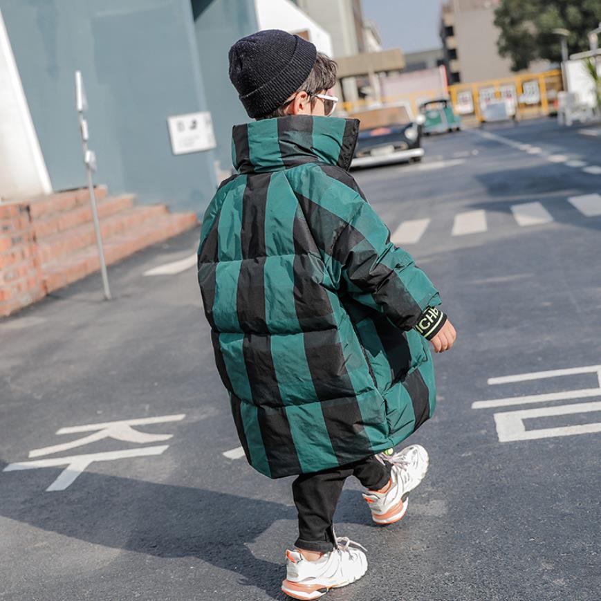 Baby Boy Kleding Kinderen Plaid Katoenen Jas Dikker Warme Lange Bovenkleding Voor Jongens Kids Winter Jassen Parka Voor Jongens Y2607