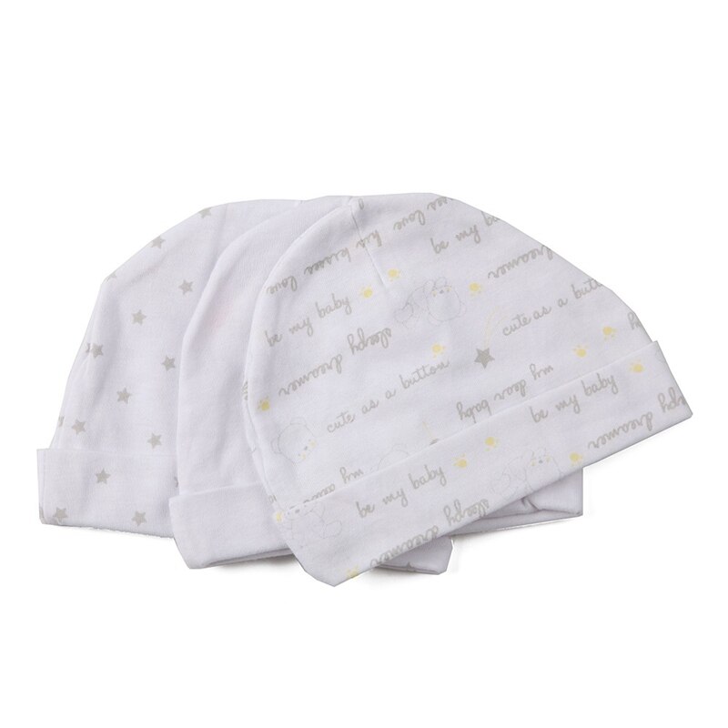 Baby boy kepsar karaktär unisex bomull 0-3 månader 4-6 månader monterade baby hattar & kepsar, spädbarn kepsar , 3 pack , 0-3 månader: Hp3002