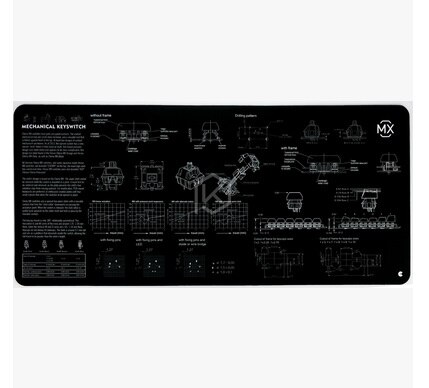 Mechanical keyboard Switch AXIS cherry Mousepad 900 X400X4 mm UNLOCKING Edges Soft/Rubber mouse pad: Default Title