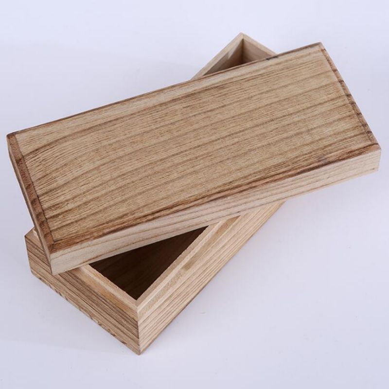 Wooden Candy Box With Lid Snacks Holder Storage Dispenser Nut Dried Fruit Server Display Plate Tray For Home Party Wedding Decor