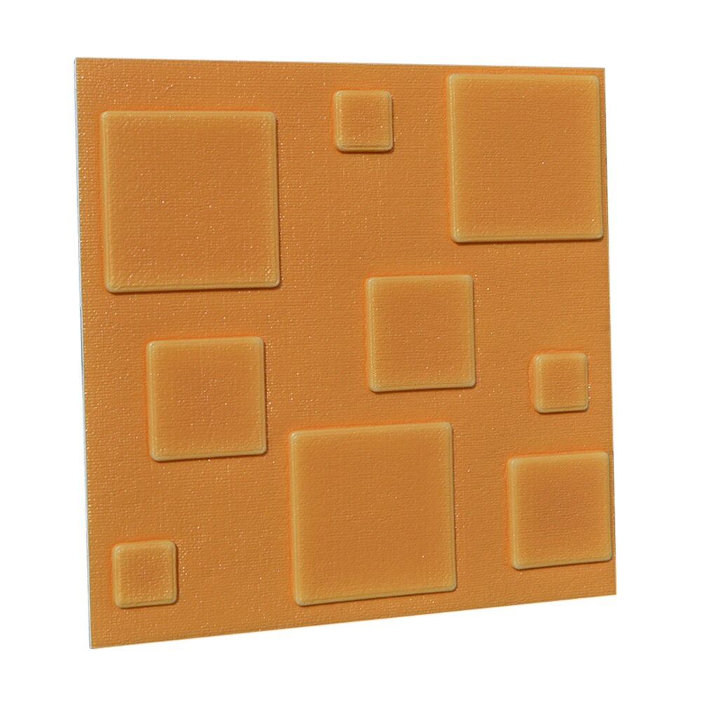 3D Bakstenen Muur Sticker Diy Slaapkamer Decor Vochtbestendig Waterdicht Foam Sticker Zelfklevende Muurtattoo Diy Home Decor: Yellow