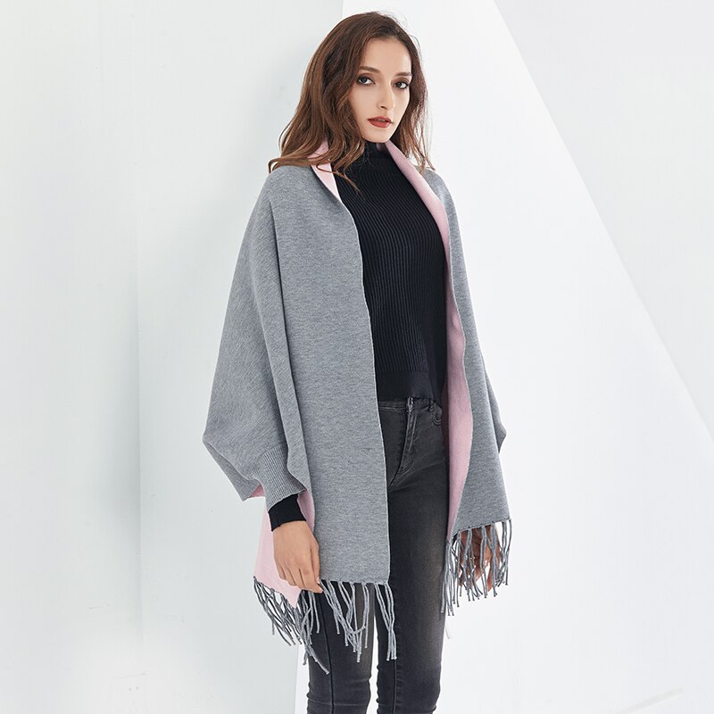 Yommay Lichtgewicht casual vest met lange mouwen en V-hals en zakken, A01-zwart, XXL