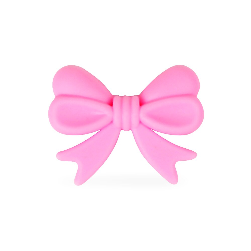 *20 st tecknade silikonpärlor bpa gratis fluga barnmatskvalitet tandningshalsband diy bowknot tuggbar barnbarns tandning: F019