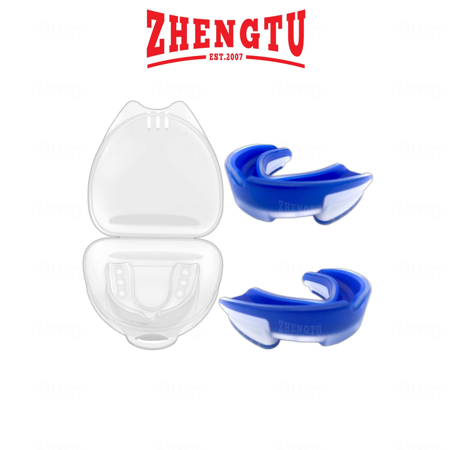 Zhengtu Sport Beschermende Gear Tand Guard Volwassen Boksen Wedstrijd Mma Basketbal Rugby Training Beschermende Apparatuur: Blauw